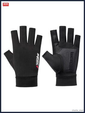 Men's Fingerless UV Protection Fishing Gloves Non Slip for Driving Hiking